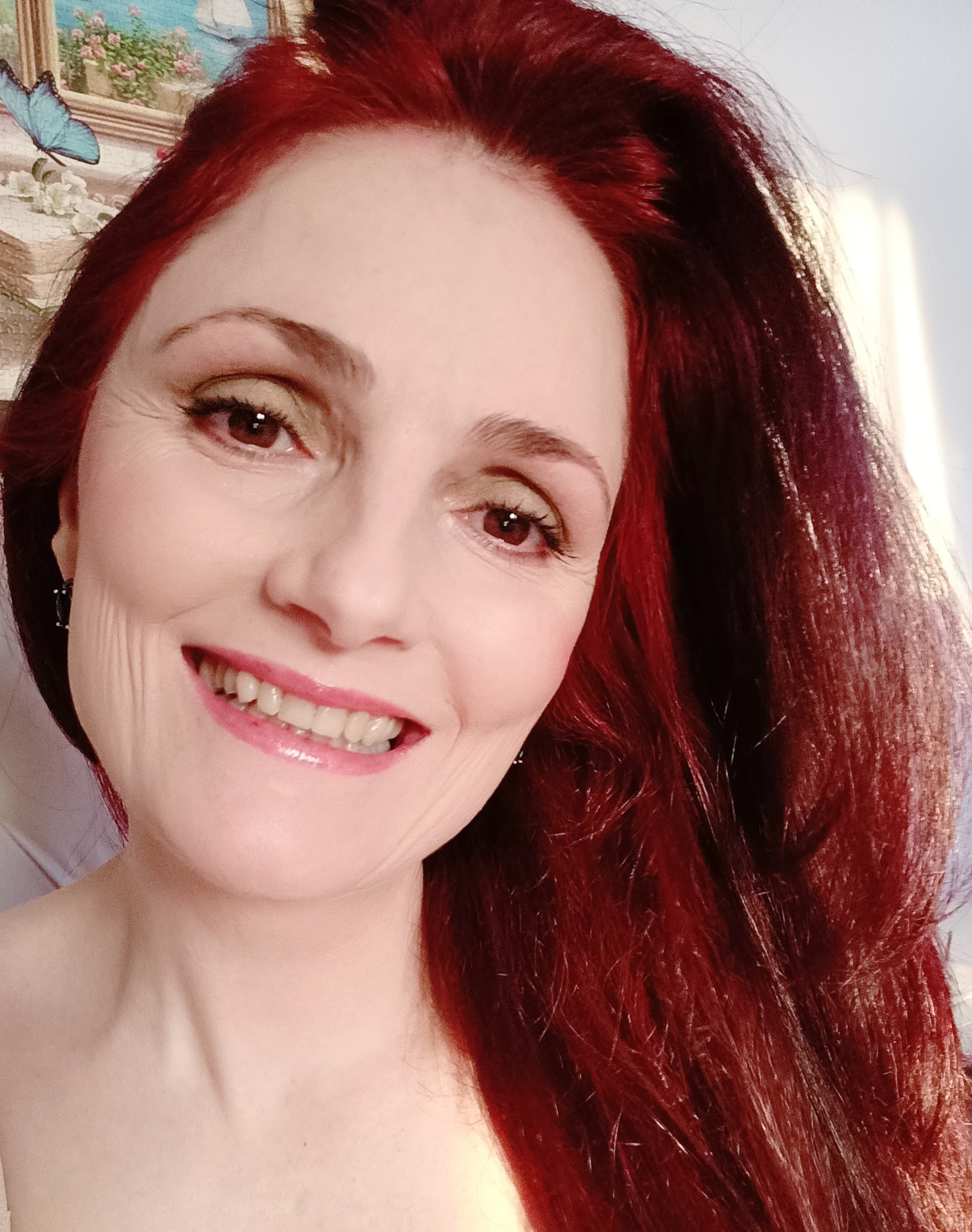 O poză cu mine zâmbind